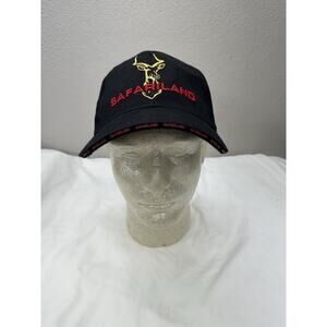 Safari Land Baseball Hat Safari Land Holsters Black Embroidered Logo Adjustable